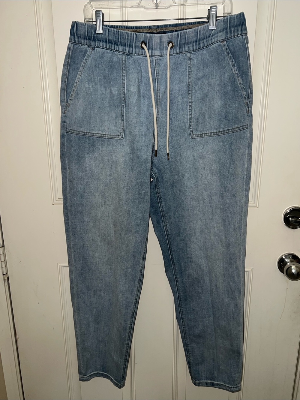Sanctuary LA Denim Trooper Casual Drawstring Light Wash Pullon Jeans Sz 31 x 28